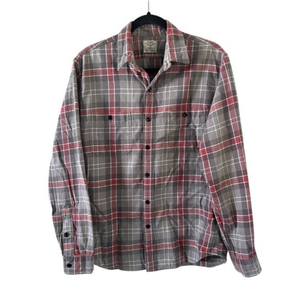J. Crew Other - J Crew 100% Cotton Flannel Plaid Button Down Shirt Sz Medium Fall Winter Preppy